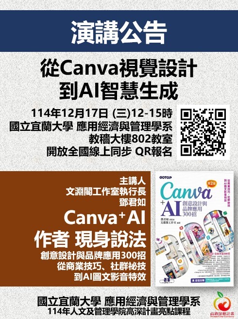 從 Canva 視覺設計到 AI 智慧生成